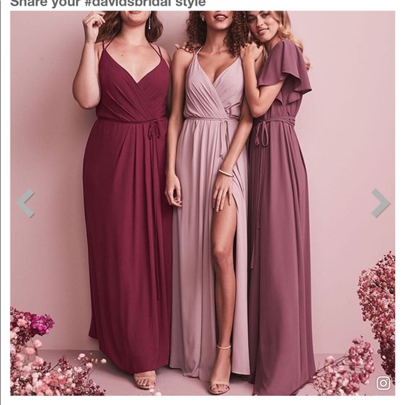 double strap long georgette